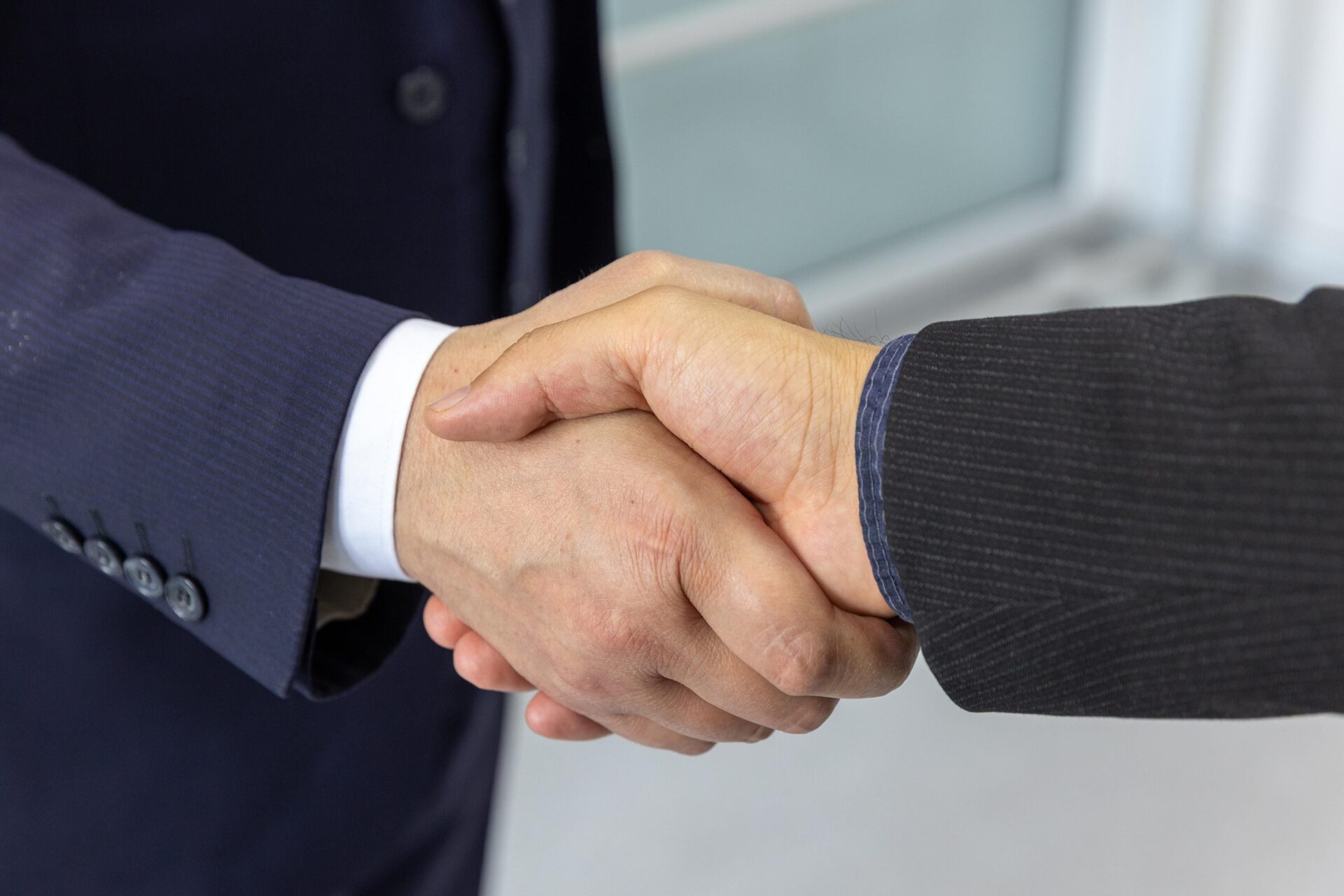 Handshake sealing the partnership